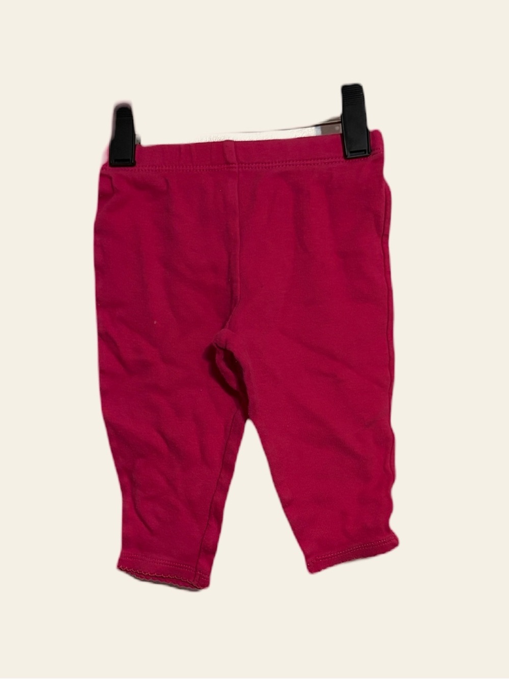 Toddler Solid Pink Stretch Cotton Leggings